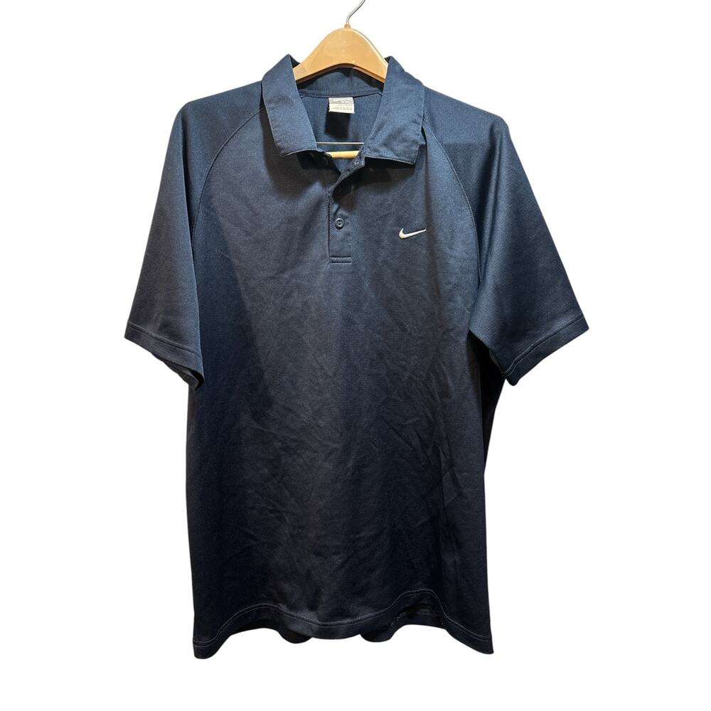Nike men’s 2xl navy blue golf polo. short sleeve polyester